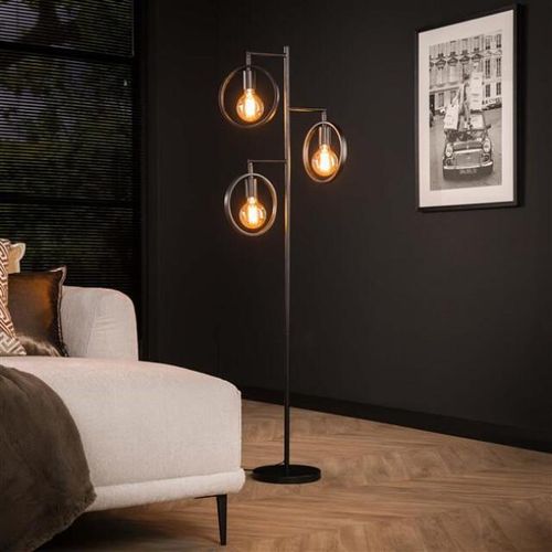Hoyz Hoyz vloerlamp ring 3 lampen charcoal