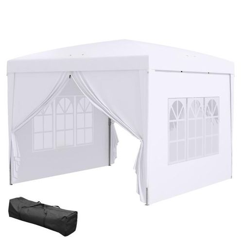 4goodz Outsunny partytent 3x3 m opvouwbaar met 4 zijwanden -
