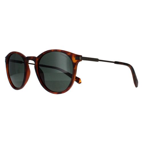 Polaroid Rund Unisex Matt Havana Grün Polarisiert PLD 2062/S