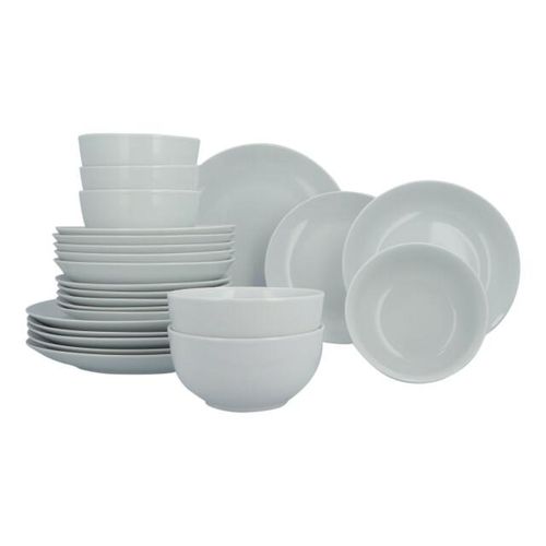 Luzzo ® base serviesset 6 persoons met pastaborden 24 delig -