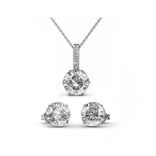 Kristine Set - Silber und Kristall