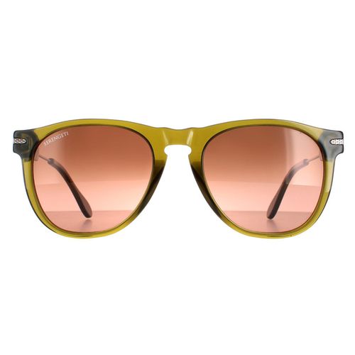 Serengeti zonnebril Amboy SS530004 Gunmetal Olijf gepolariseerde stuurprogramma's gradiënt