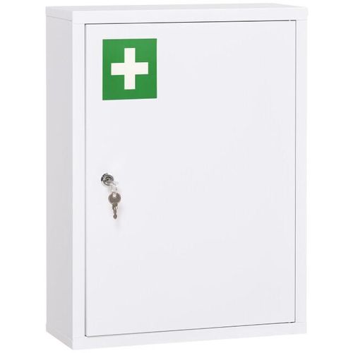 4goodz Medicijnkastje ehbo-kastje met slot rvs 15x40x53 cm -