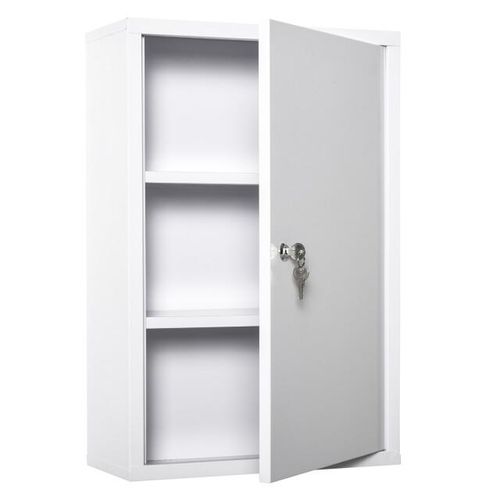 4goodz Medicijnkastje ehbo-kastje met slot rvs 18x40x60 cm -