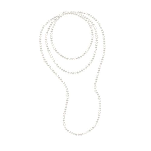 OPERA zoetwater parel White 6-7 mm lengte 160 cm