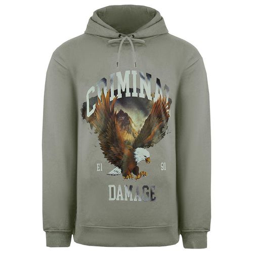 Kriminalschaden Eagle Mens Grey Hoodie