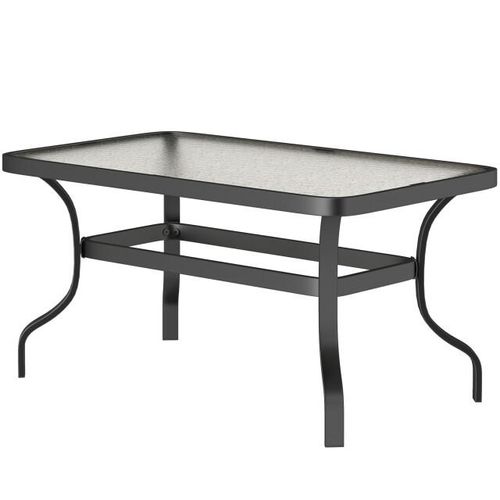 4goodz Tuintafel salontafel staal glas metaal -