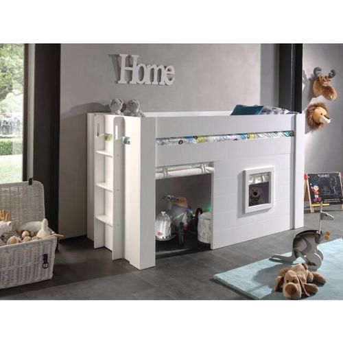 Lucevi noah halfhoogslaper 90 x 200 cm noah set gordijntjes voor bed