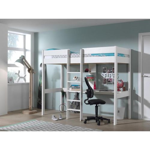 Lucevi pino hoogslaper + bureau 90x200 cm -