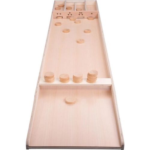 Longfield Games Longfield sjoelbak deluxe advanced incl 30 sjoelstenen wedstrijdsjoelbak 200cm light finish