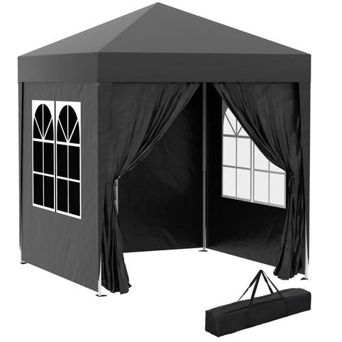 4goodz Outsunny partytent 2x2 m opvouwbaar met 4 zijwanden -