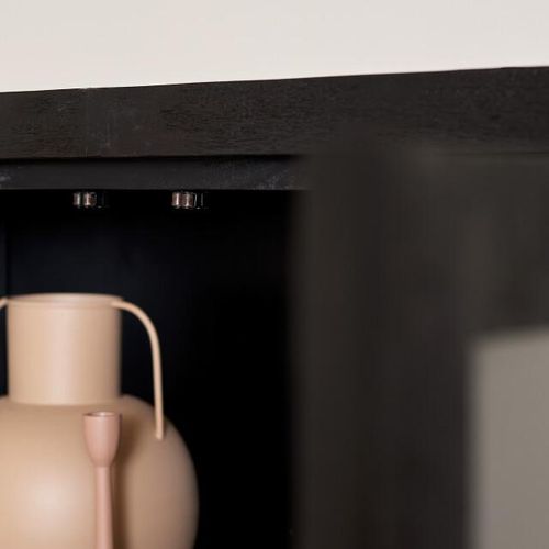 Starfurn vitrinekast boaz black 115 cm
