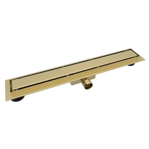 Vtw Living douchegoot rvs mat goud 60 cm geschikt om te betegelen