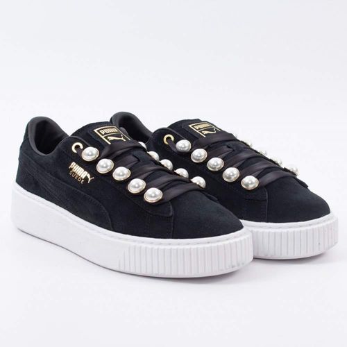 Puma Femme Wildleder Plateau-Sandalen met Glitzer