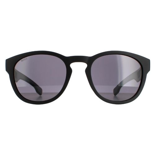 Hugo Boss Round Mannen Matte Zwart Grijs Grijs Boss 1452/s