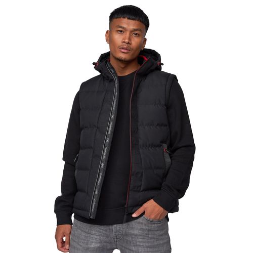 Crosshatch - "Kampnew" Weste für Herren (Schwarz)