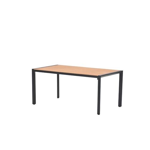 Garden Impressions Felini tafel 160x84 cm carbon black light teaklook