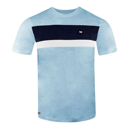Wochenendtäter Kurzarm Blue Crew Neck Herren Kreuzworträtsel T-Shirt Woosts503