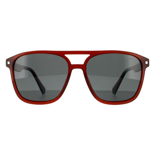 Polaroid Aviator Herren Braun Grau Polarisiert