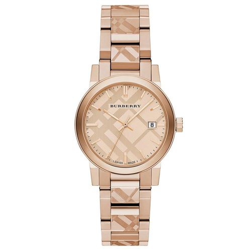 Burberry BU9146 The City Gravierte Check Unisex Uhr