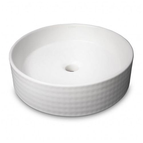 Vtw Living waskom rond mat keramiek opbouwwaskom 40 cm