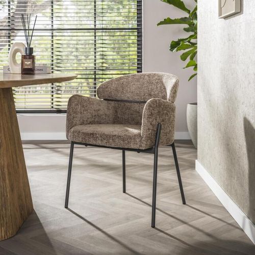 Hoyz armstoel curva verpakt per 2 hoven champagne