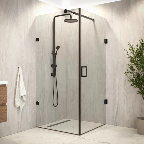 Mirlux Douchecabine mira 90 x 200 zwart