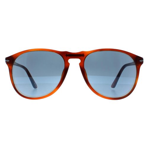 PERSOL Zonnebril 9649 96/56 Terrië Di Siena Schildpad Blauw