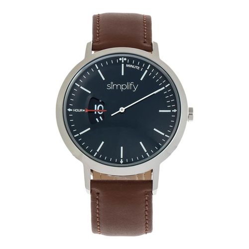 Vereenvoudig het 6500 horloge met leren band