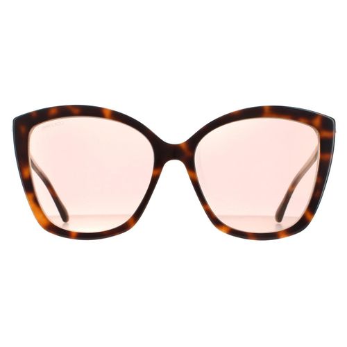 Jimmy Choo Cat Eye Dames Havana Pink Gold Mirror Nat/S