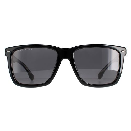 Hugo Boss Square Mens Black Ruthenium Grey Blue Boss 1317 / S