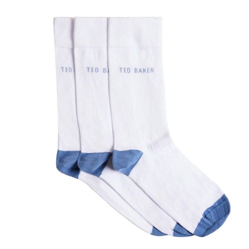 Ted Baker – 3er-Pack weiße Herrensocken