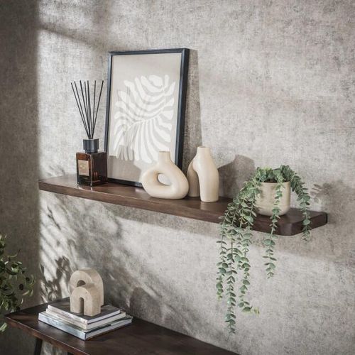 Hoyz wandplank carve 120cm massief acacia