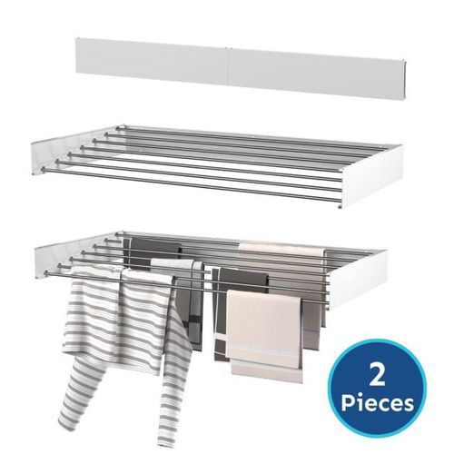 Wasophoogte ® wanddroogrek walldry 120 cm wit 2 stuks