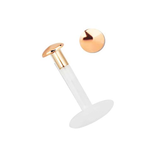 Dehnschnecke ADELIA´S "Piercing Ohrpiercing", Damen, Gr. onesize, rosa (rosegold), Titan, Piercings, Teflon ist Allergiefrei und als Erstpiercing zugelassen