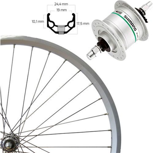 Roland Laufrad ZAC 19 VR 26 Zoll 559-19 36 Loch Nabendynamo silber