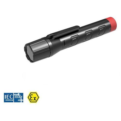 Taschenlampe EX-geschützt, batteriebetrieben, ATEX, 8h Leuchtdauer