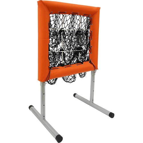 Baseball Trainingsausrüstung - Trainingsnetz & Pitching-Trainer - Für Kinder - Schlag- und Wurftraining - Orange