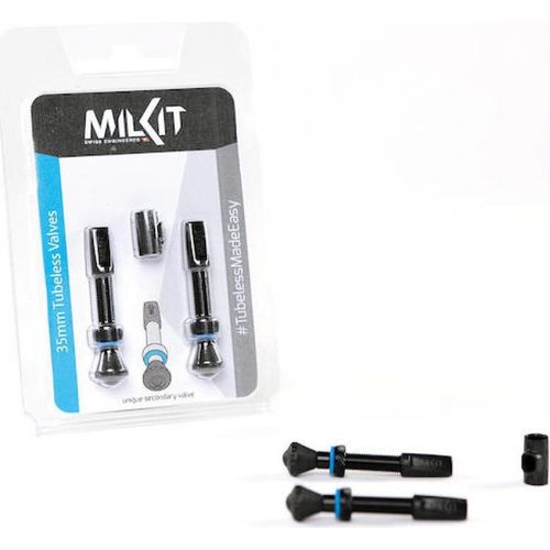 milKit Tubeless-Ventile 35 mm - saubere, einfache Tubeless-Montage
