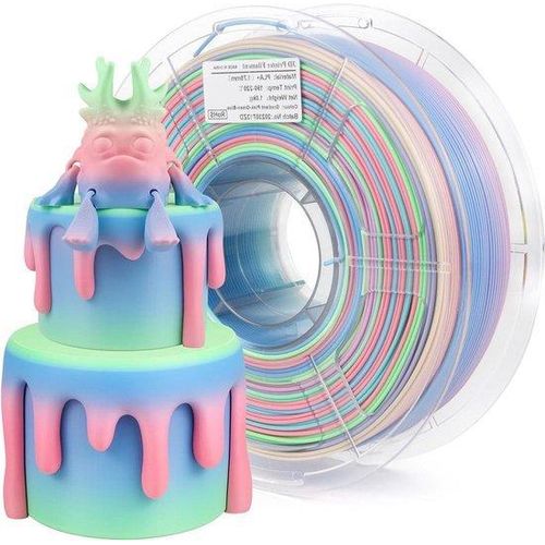 PLA+ 3D-Druckfilament 175 mm - Regenbogfarben - 1 kg - Hohe Genauigkeit +/- 0.03 mm