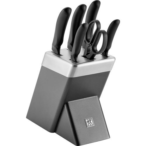 Messerblock ZWILLING "Style", grau, L:24,7cm, Messerblöcke, Messerblock, selbstschärfend, KiS Technologie, Eisgehärtete FRIODUR Klingen