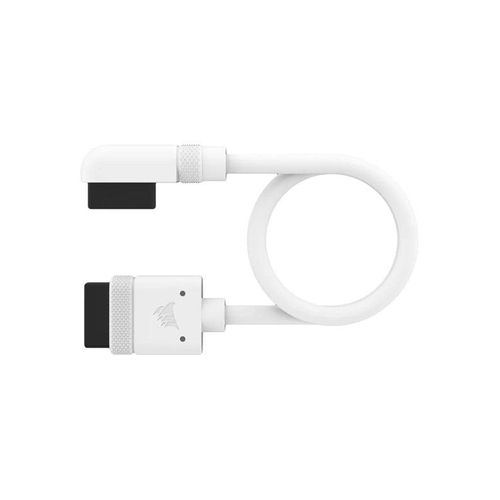 Corsair iCUE LINK Cable - 20cm - Straight & 90° Connector - White