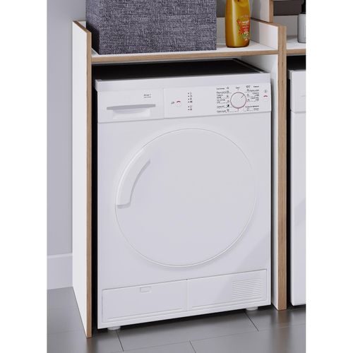 VCM Waschmaschinenschrank mit Ablagefläche, Maße Überbauschrank ca. H. 100 x B. 67 x T. 48 cm, Waschmaschinenregal für Bad und Waschküche, Waschmaschinenüberbauschrank- Rislo L