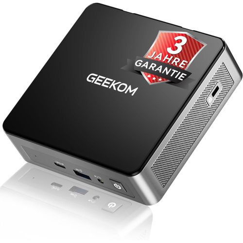GEEKOM Air12 Mini PC [2026 Edition] mit Intel 7505, 16GB DDR4 RAM(kein festgelegter LPDDR), 512GB SSD, Dual USB-C 20Gbps, Triple 4K Display, W-11 Pro