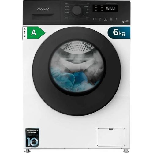 Cecotec Bolero DressCode 6150, Frontlader, 6 kg, C, 76 dB, 1000 RPM, A