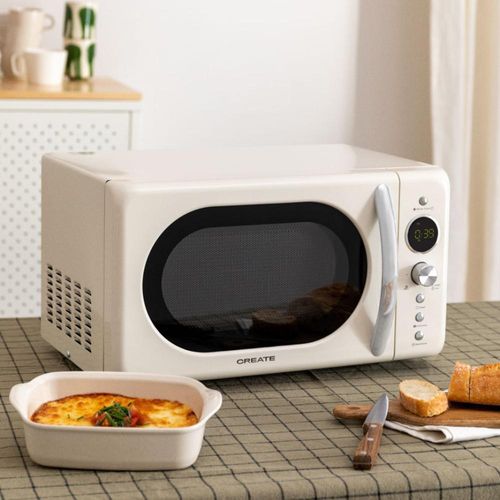 MICROWAVE RETRO - Mikrowelle 20 l, digitaler Grill, 900 W