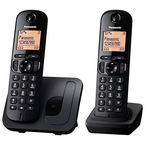 Panasonic KX-TGC212 DECT-Telefon Anrufer-Identifikation Schwarz