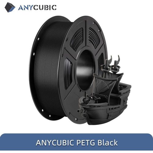 3D-Drucker Filament - PETG 1,75 mm - 5 kg - 3D Druck Filament - Für FDM 3D-Drucker - Schwarz