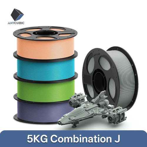 3D-Drucker Filament - PLA 1,75 mm - FDM/FFF - Umweltfreundlich - 5 kg Set - Kombination J