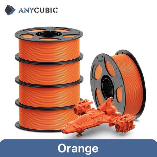 3D-Drucker Filament - PETG 1,75 mm - Große Spule 5 kg - Hohe Schlagzähigkeit - Geringe Schrumpfung - Starke Schichthaftung - Orange